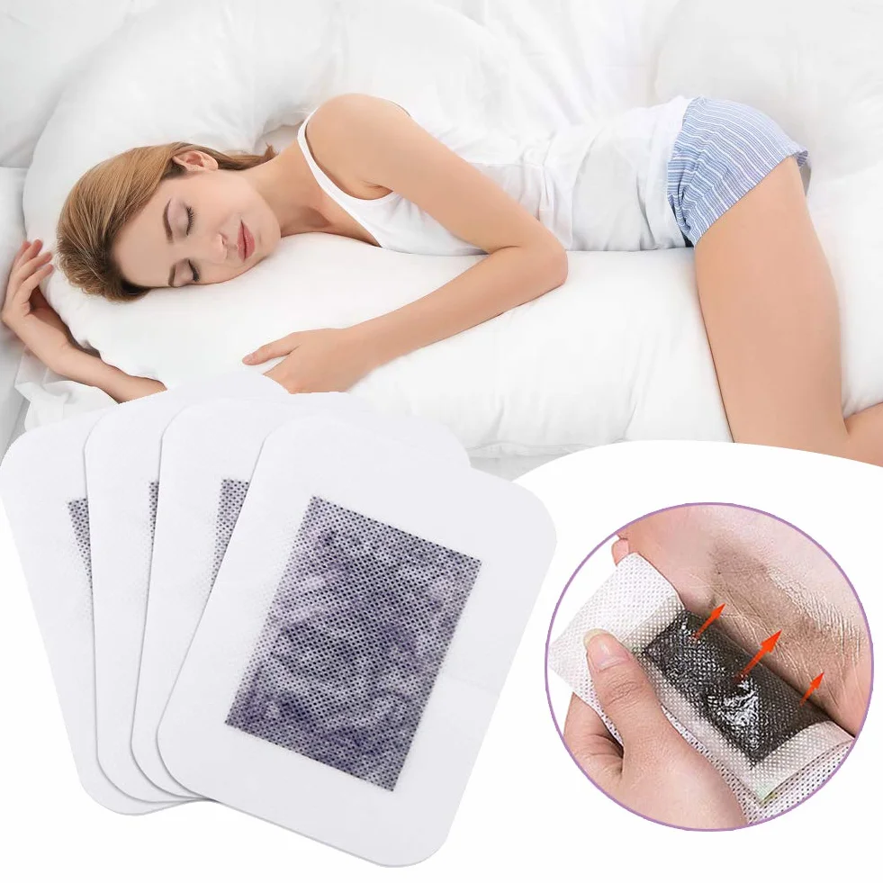 Parches Detox para Pies, Cuidado de Lavanda, Alivia la fatiga, mejora el sueño,20 pzs