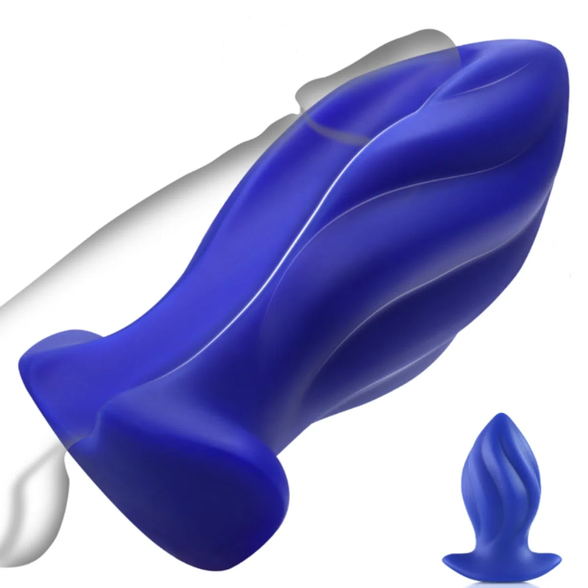 Tapón Anal XXL para Hombres, 6,5 cm Ancho Hueco Masajeador de Silicona con Túnel, Compatible con Consolador Vibrador, Dilatador Anal Enorme Estimulación de Próstata Juguete Sexual para Parejas