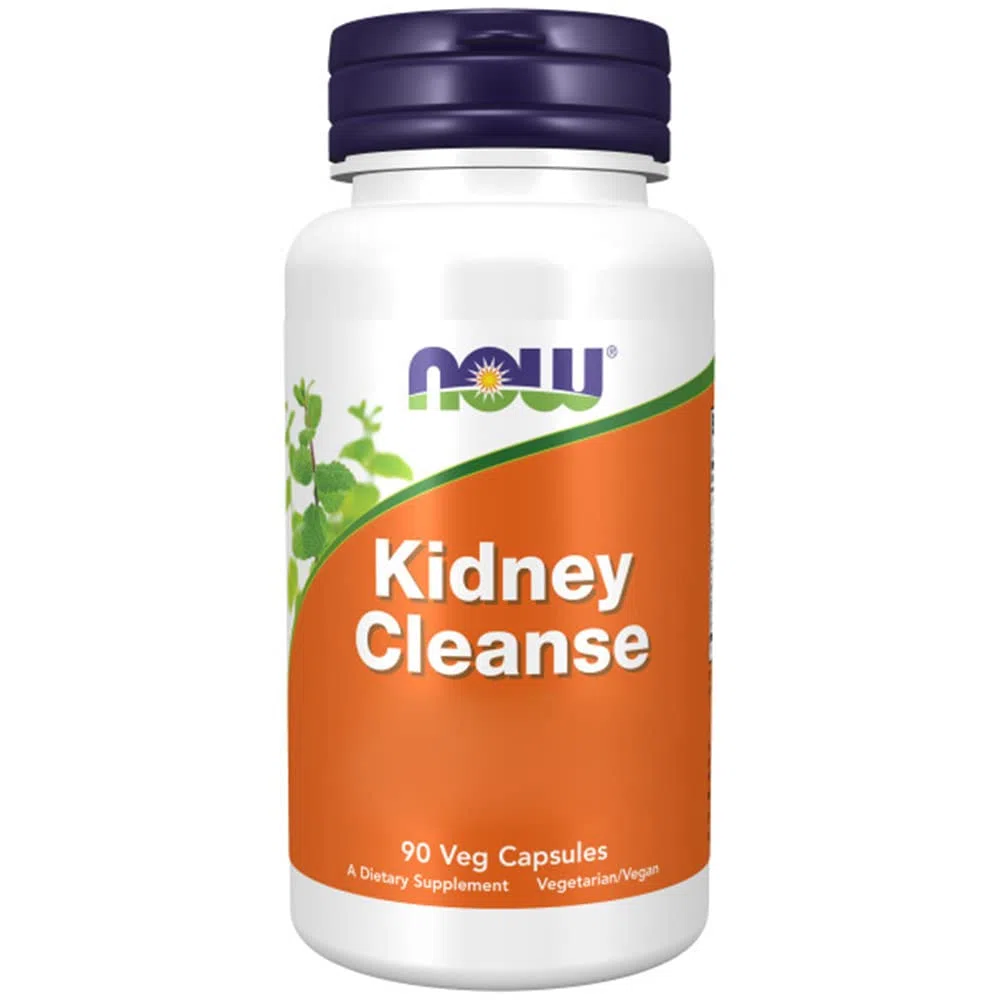 Now Foods, Kidney Cleanse, con Gayuba y Ortiga, 90 Cápsulas Veganas, Testado en Laboratorio, Sin Soja, Vegetariano, Sin Gluten, No GMO