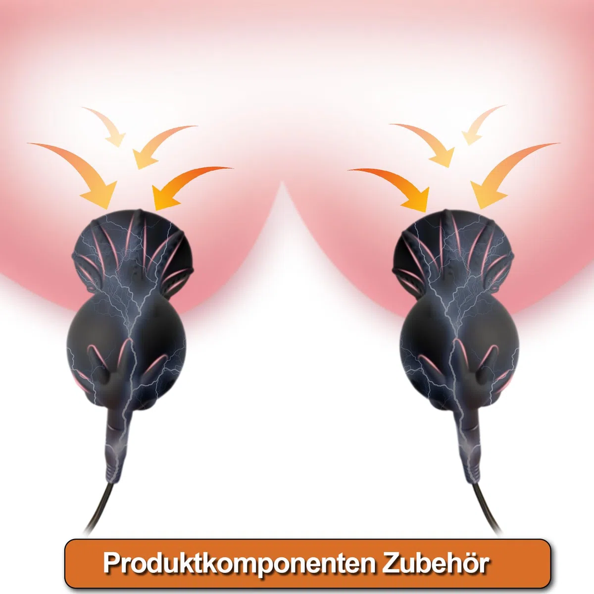 Electroestimulación Pezón Succionadores 90 Intensidades y 9 modos Sexuales Silicona Estimulador de Pezones y Clítoris para Mujeres SM Estimulación de Senos Ventosas de Pezones Masajeador, A
