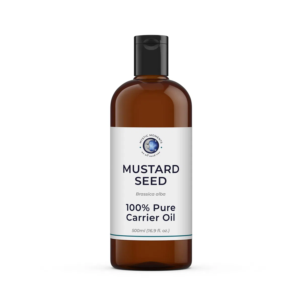 Momentos místicos | Aceite Portador de Semillas de Mostaza 500 ml - Aceite Puro y Natural Cabello, la Cara, Las uñas, la aromaterapia, el Masaje y la dilución del Aceite GMO Vegano Gratis
