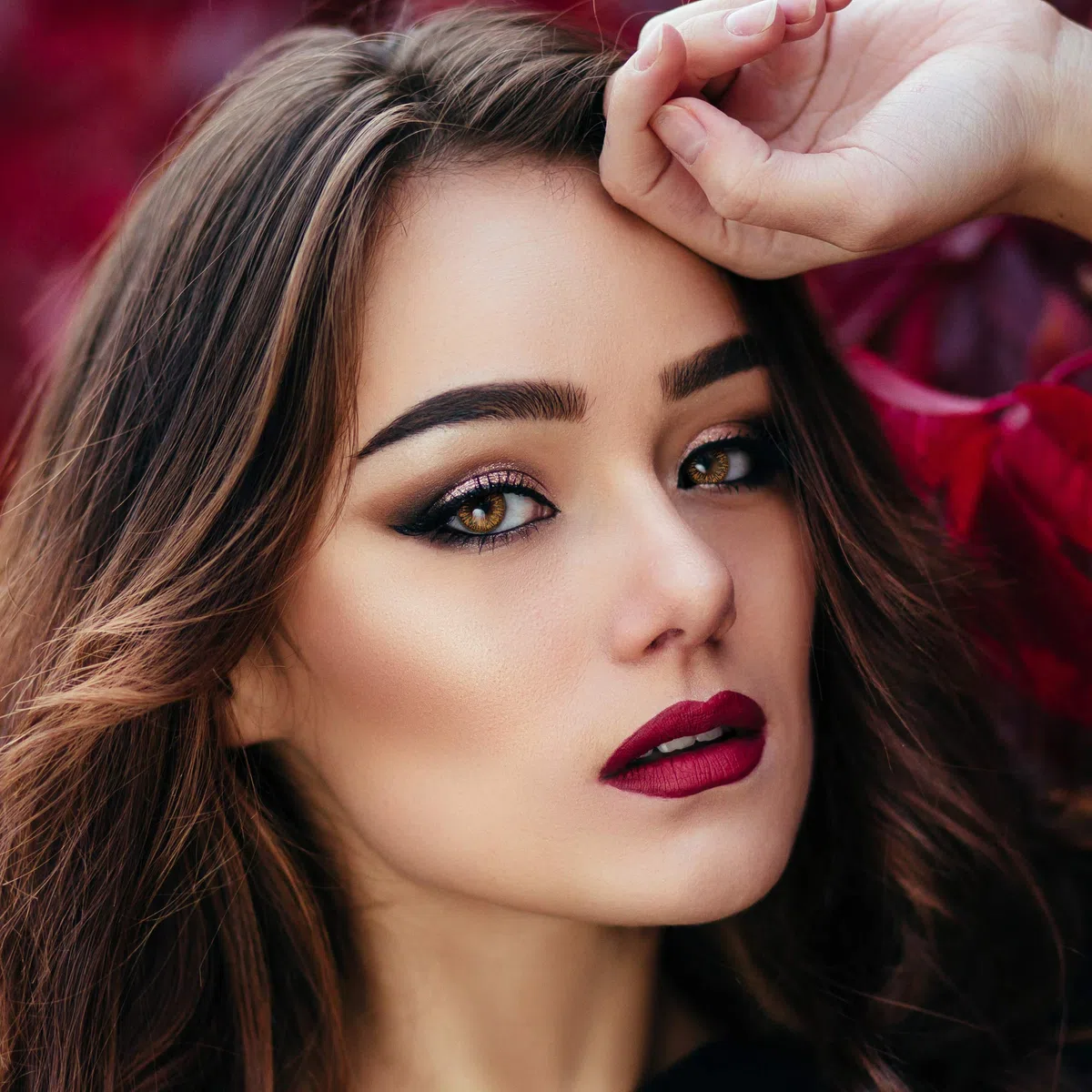 aricona Kontaktlinsen – Orange Lilly: Lentes de contacto marrón - Lentes de contacto de color marrón natural sin dioptrías puede utilizarse durante 12 meses, 2 piezas