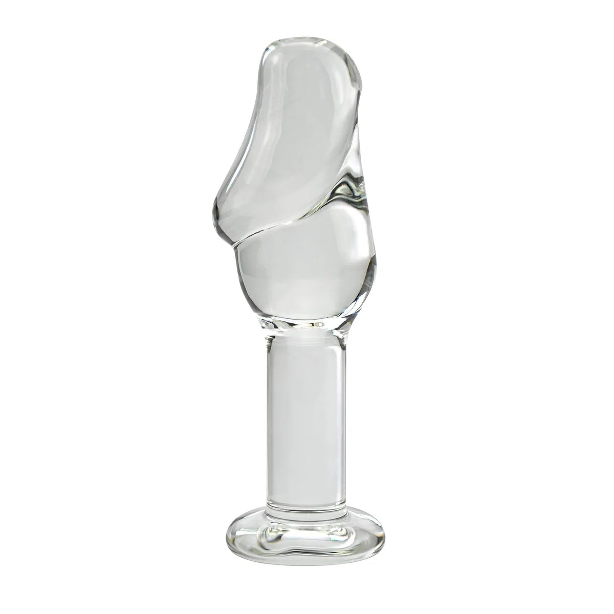 SXOVO Consolador Anal de Vidrio Consolador Vagina Juguete Sexual para Mujeres Hombres Pareja, Plug Anal Consolador de Vidrio Estimulador Sexual Masturbación (S)