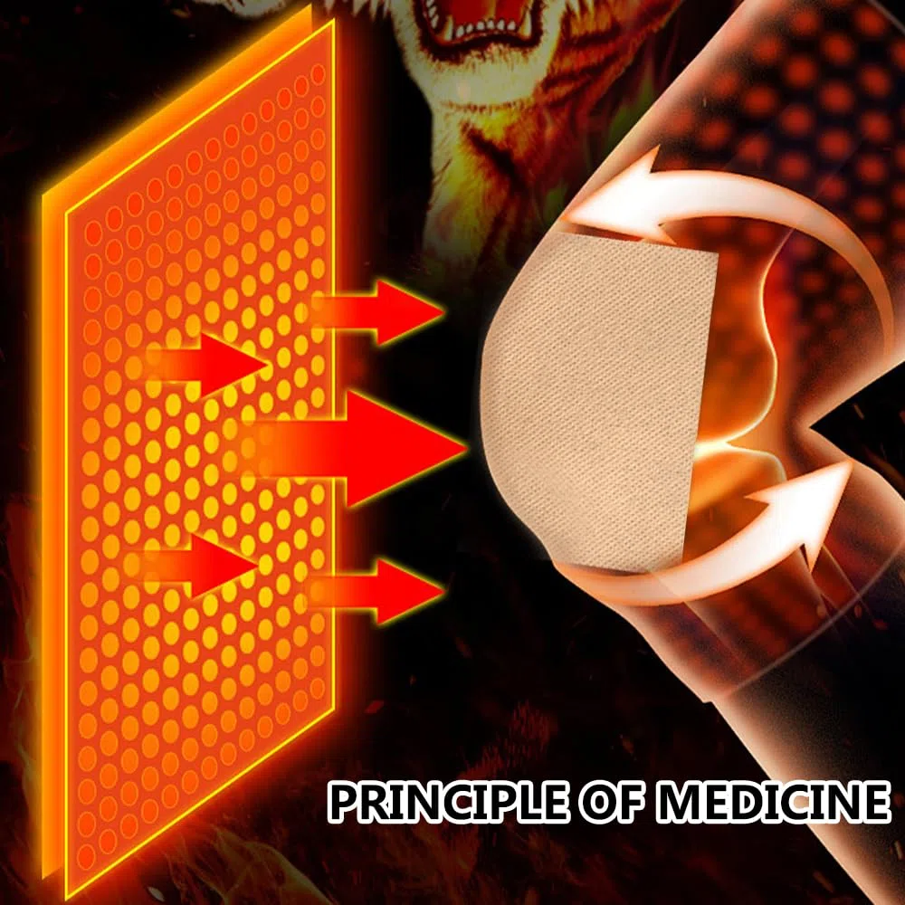 80 PCS Parches Para El Dolor, Parches Para Aliviar El Dolor En Los Músculos, Parche Chino Infrarrojo Lejano Alivio del Dolor, Parches Calor Lumbarpara Aliviar el Dolor de Rodilla, Espalda