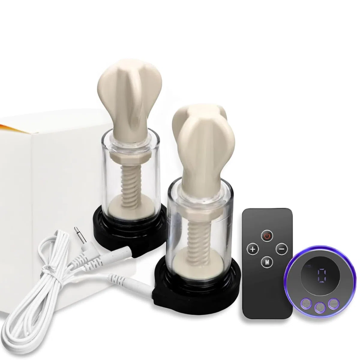 Kit de Estimulación Eléctrica Ventosas para Pezones Estimulador de Clítoris