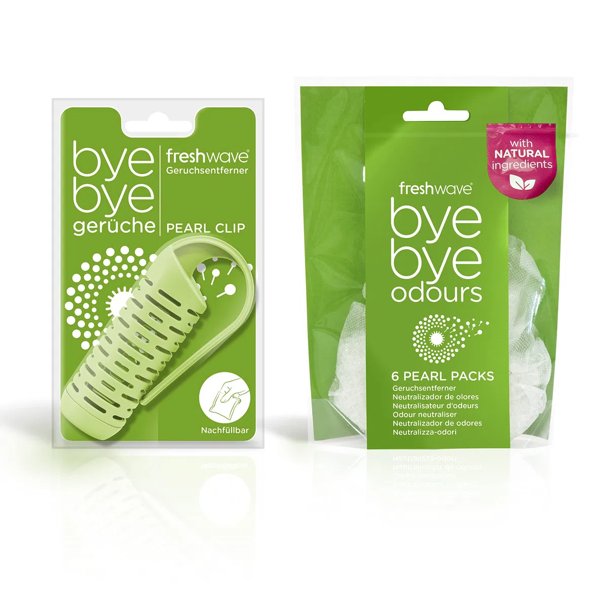 Clip + Pack de Perlas Neutralizadoras de olores Freshwave