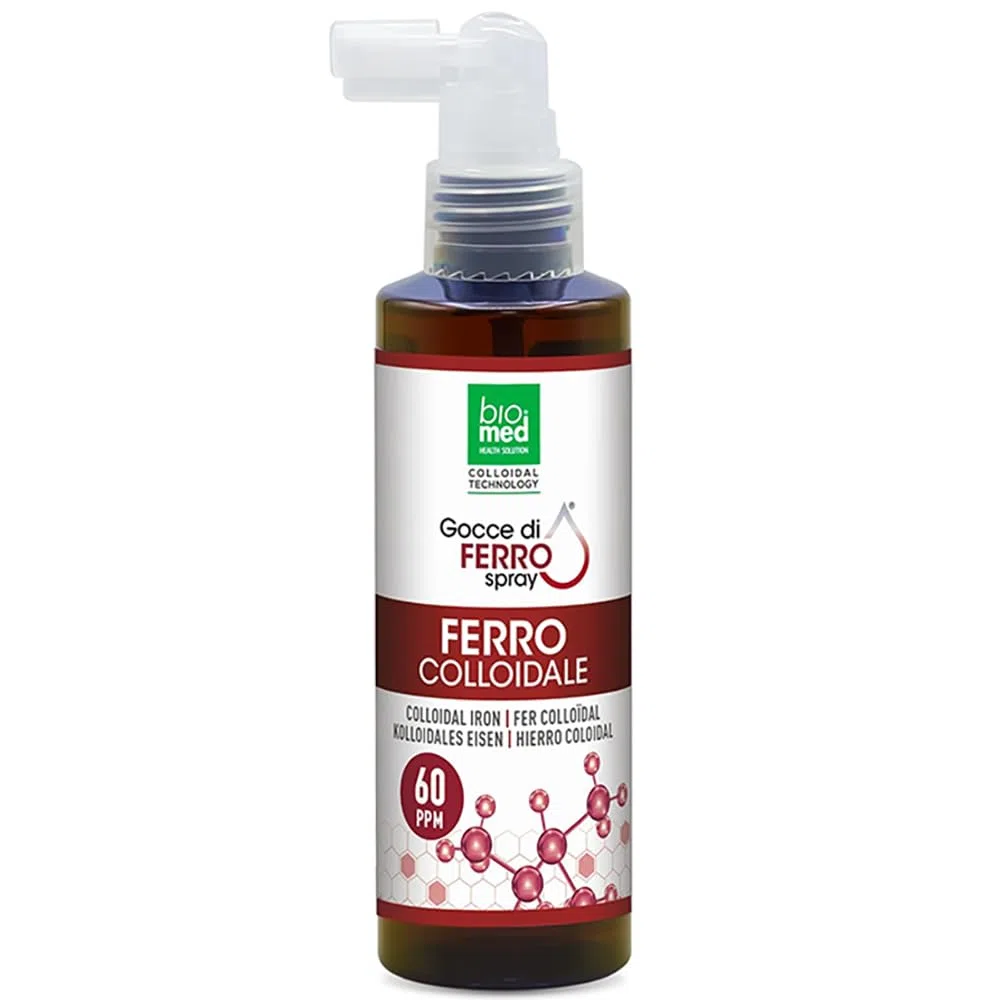 Biomed Nano Gotas de Hierro Colloidal 20 ppm Spray 100 ml