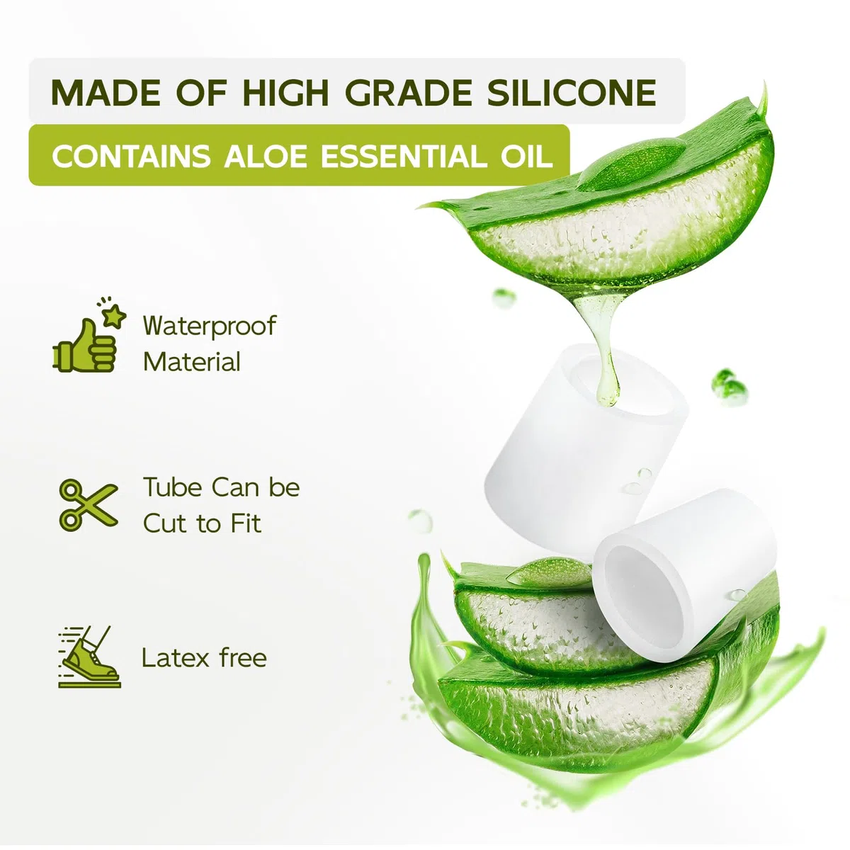 Bukihome Protectores de silicona para dedos de los pies, fundas abiertas de silicona para dedos en martillo, callos, ampollas, almohadillas protectoras de gel suave para aliviar el dolor, 20 unidades