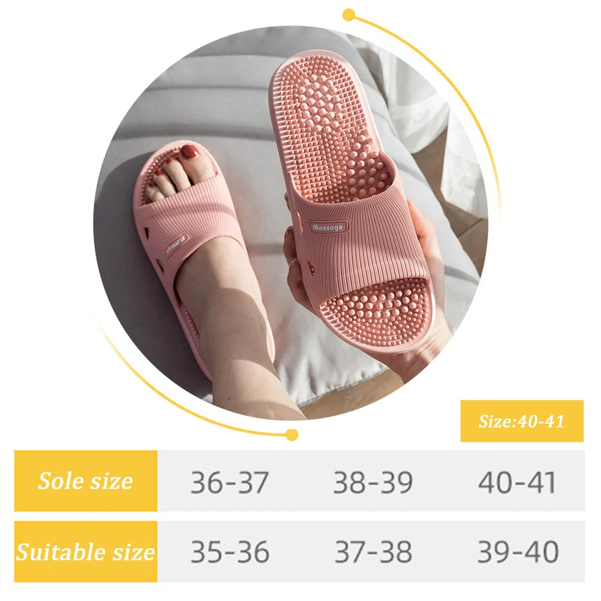 Sandalias de acupresión masajeador de pies Sandalias de acupuntura de acupuntura de acupunta zapatillas zapatos reflexología sandalias alivio de dolor no deslizadoras de deslizamiento mujeres y hombr