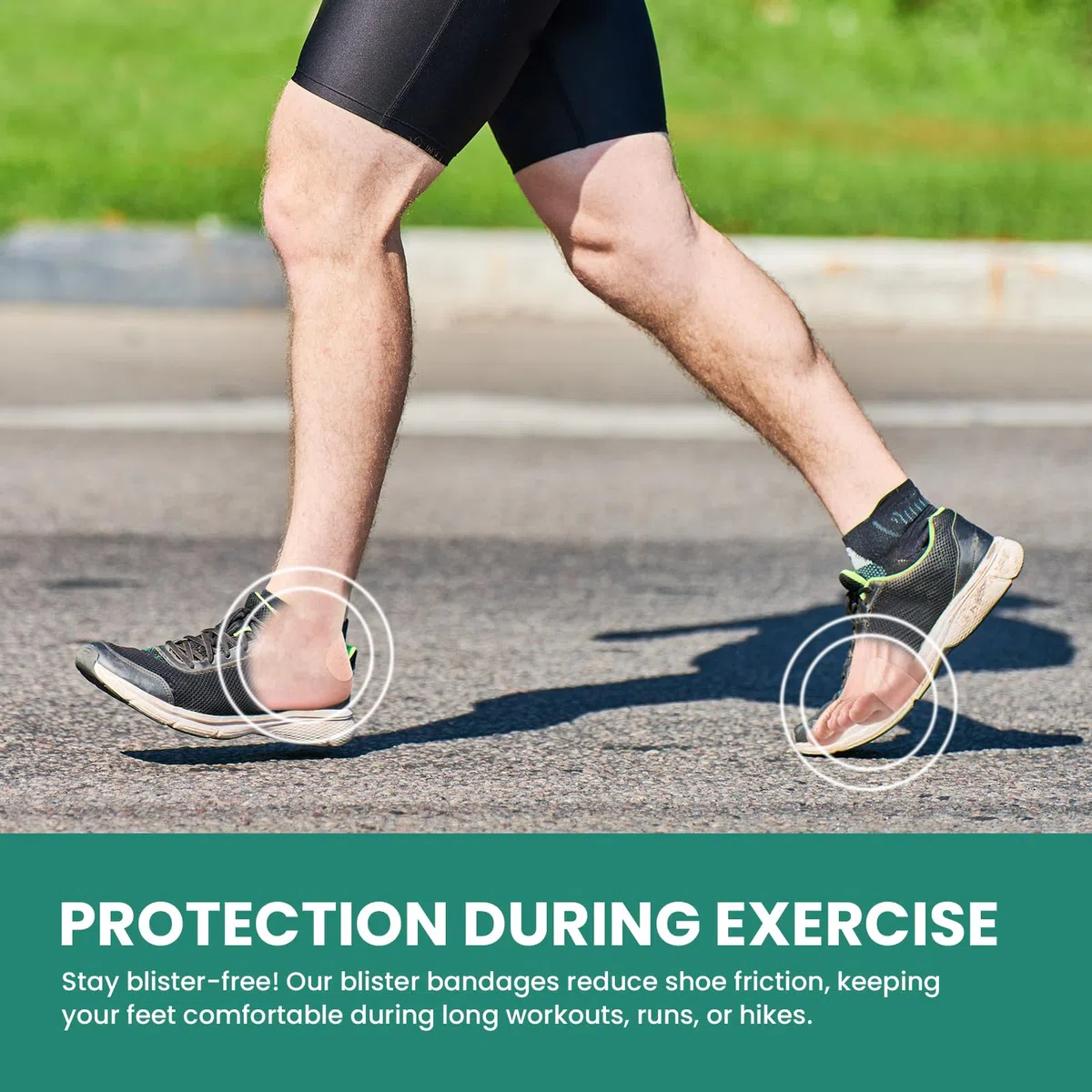 Welnove Cinta Moleskin para la Prevención de Ampollas – 96 Hojas Acolchadas para el Cuidado de los Pies – Fieltro Adhesivo Podología y Protector de Callos – Protección para el Talón, Dedos