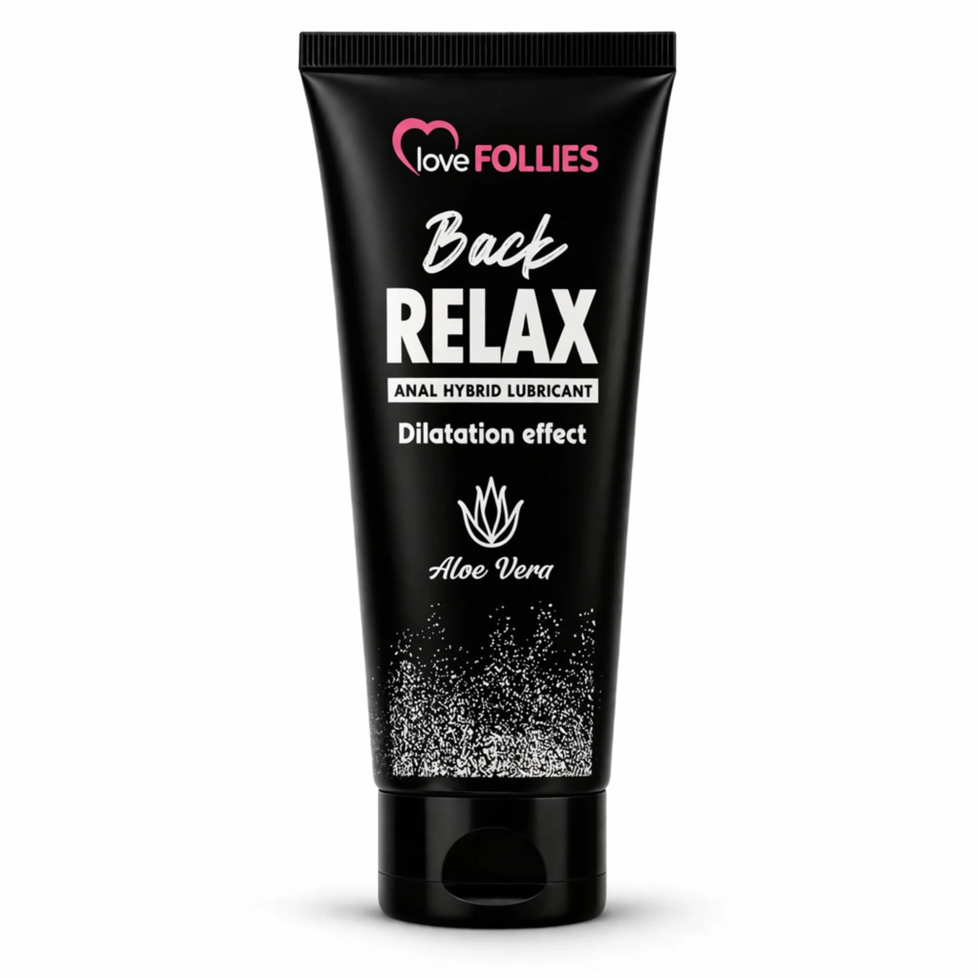 Lubricante íntimo base agua y silicona 100 ml – efecto relajante y dilatador, larga duración, con Aloe Vera – Lovefollies