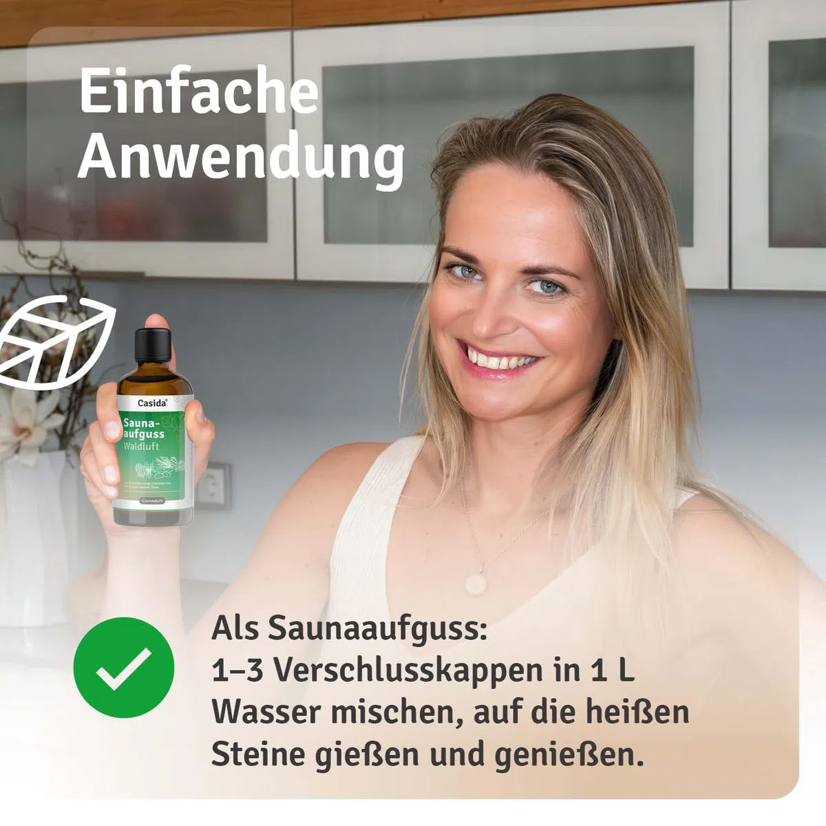 Casida Infusión para sauna de aire forestal, infusión de sauna fresca con aceites esenciales 100% naturales, pino de montaña, pino, pino, aguja de abeto, menta, sin fragancias sintéticas, 100 ml