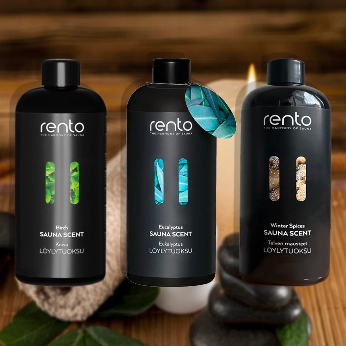 Rento Aromas para Sauna Eucalyptus, Birch y Especies de Invierno 3x400ml