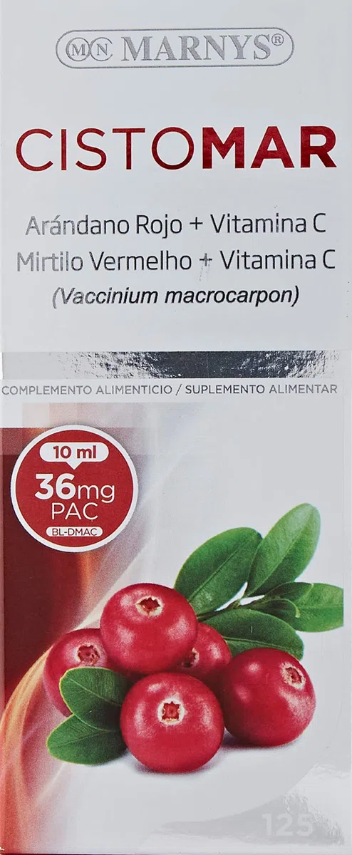 MARNYS Cistomar Concentrado de Arándano Rojo Americano con Vitamina C Jarabe 125ml