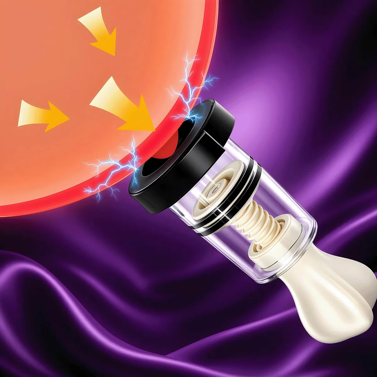 Estimulación Eléctrica Ventosas para Pezones Electroestimulación Succionador Pezones Aspiradores de Pezón Descarga Masturbación Sex Toy Senos Ventosas SM Juguetes Bdsms de Clítoris Estimulador