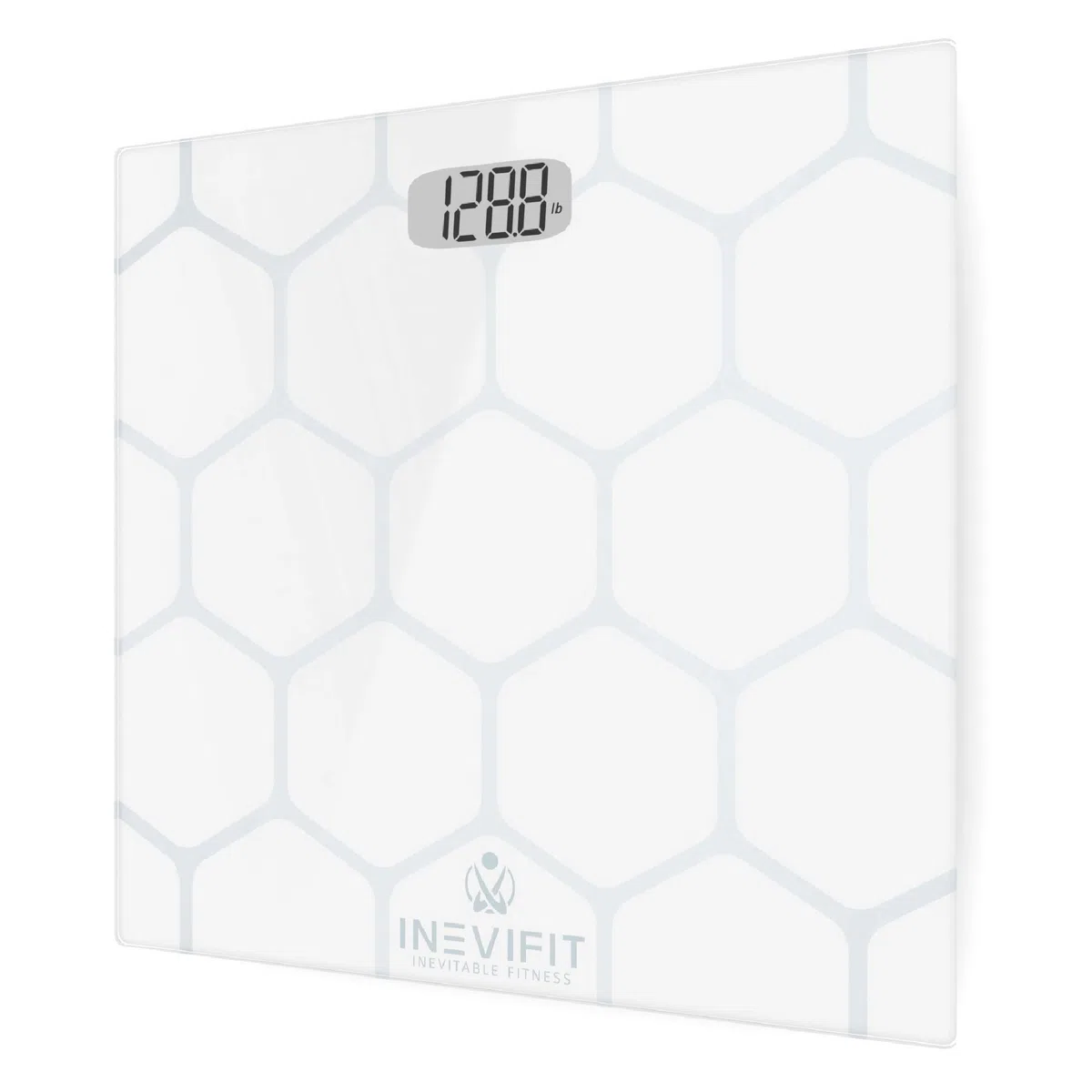 INEVIFIT Báscula de baño, báscula de baño digital altamente precisa, mide el peso para múltiples usuarios blanco ampliación de la plataforma 11 "x11"