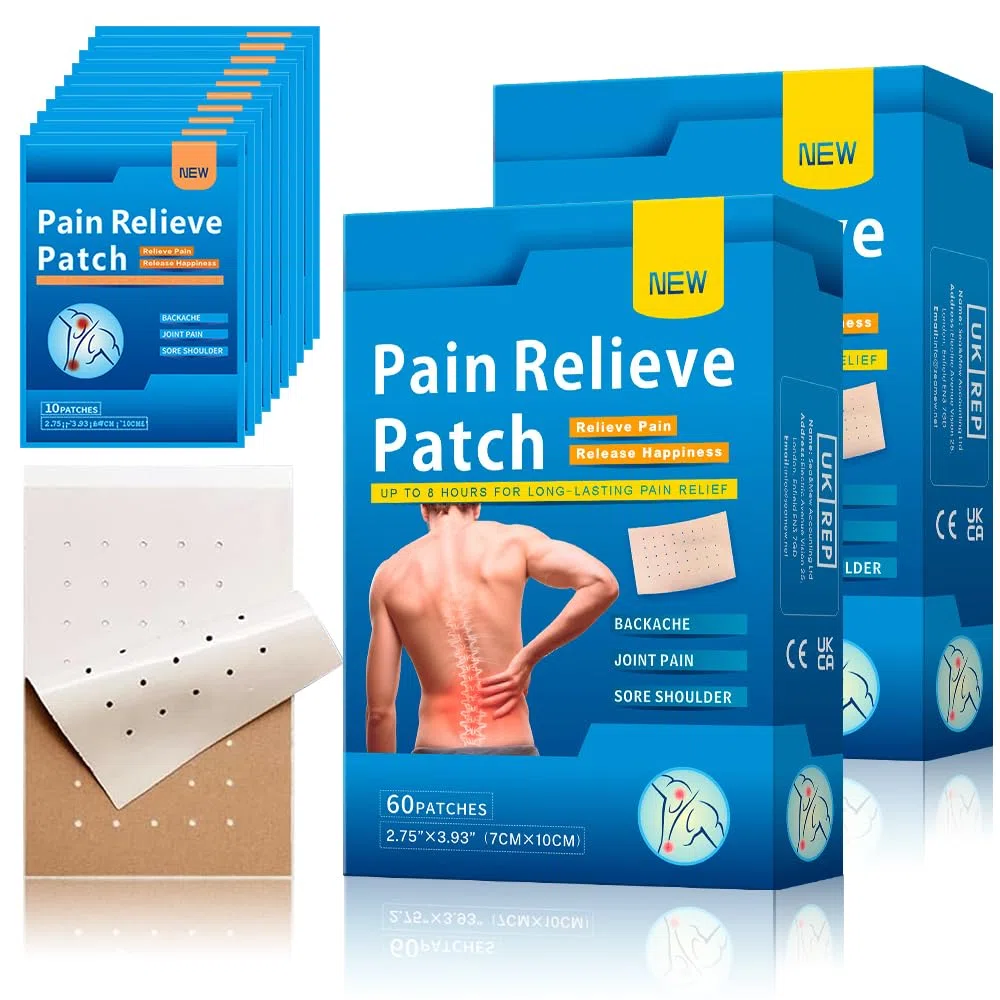 Mineup Parches Para Aliviar el Dolor de Ajenjo,120PCS Knee Pain Relief Patches, Knee Patches for Pain Relief,Parches de Calor Moxibustión para la rodilla la espalda el cuello la inflamación del hombro