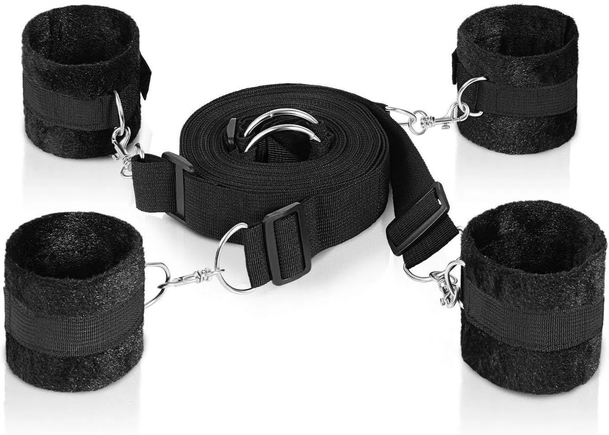 JSUOEO Montaje de Cama B-D-S-M Una Cuerda de Seguridad con una Postura Flexible Fija