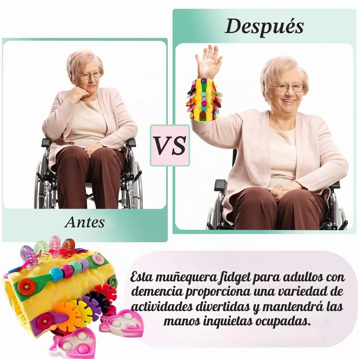 Juguetes sensoriales para Pacientes con Alzheimer para Terapia y Alivio de la ansiedad, Demencia Autista, Juguete sensorial para el Brazo, muñeca