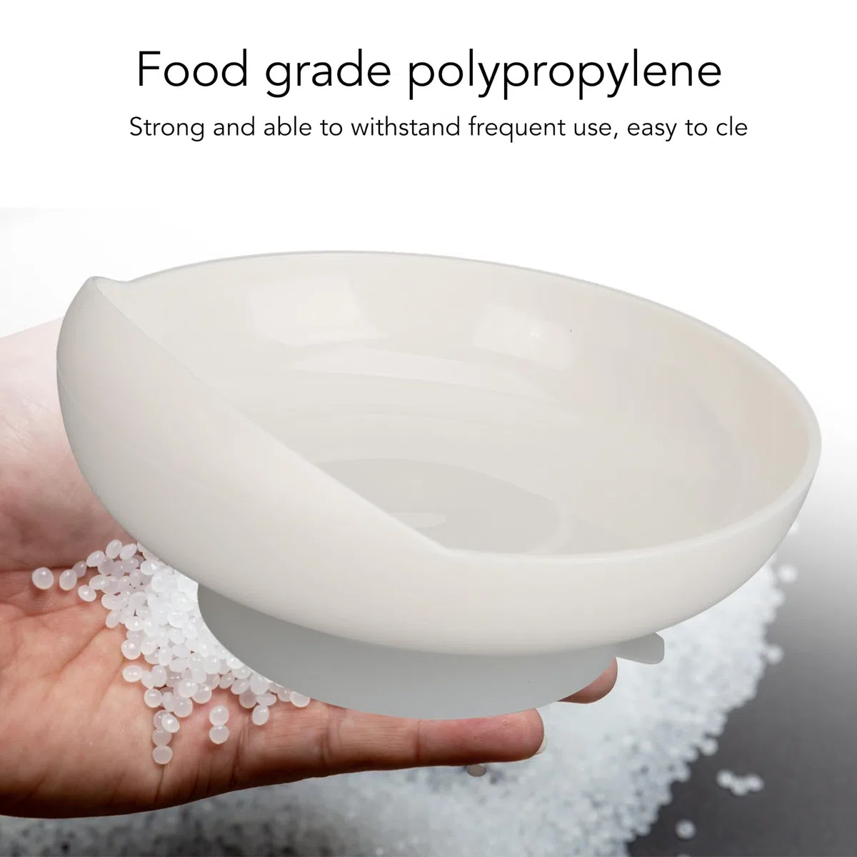 Plato Adaptativo Antiderrame con Base Antideslizante para Alimentación Independiente, Parkinson, Demencia, Temblores, PP Grado Alimenticio