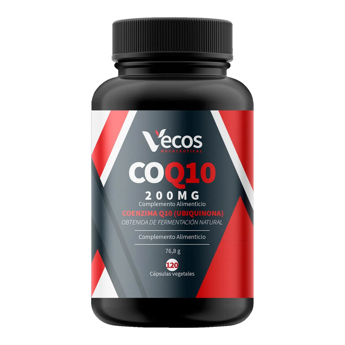 Coenzima Q10 200mg Vegana – Ubiquinona Fermentada Natural de Alta Absorción – 120 Cápsulas – Energía Celular, Sistema Inmune, Antioxidante Antiedad (120 Cápsulas (1 Bote))