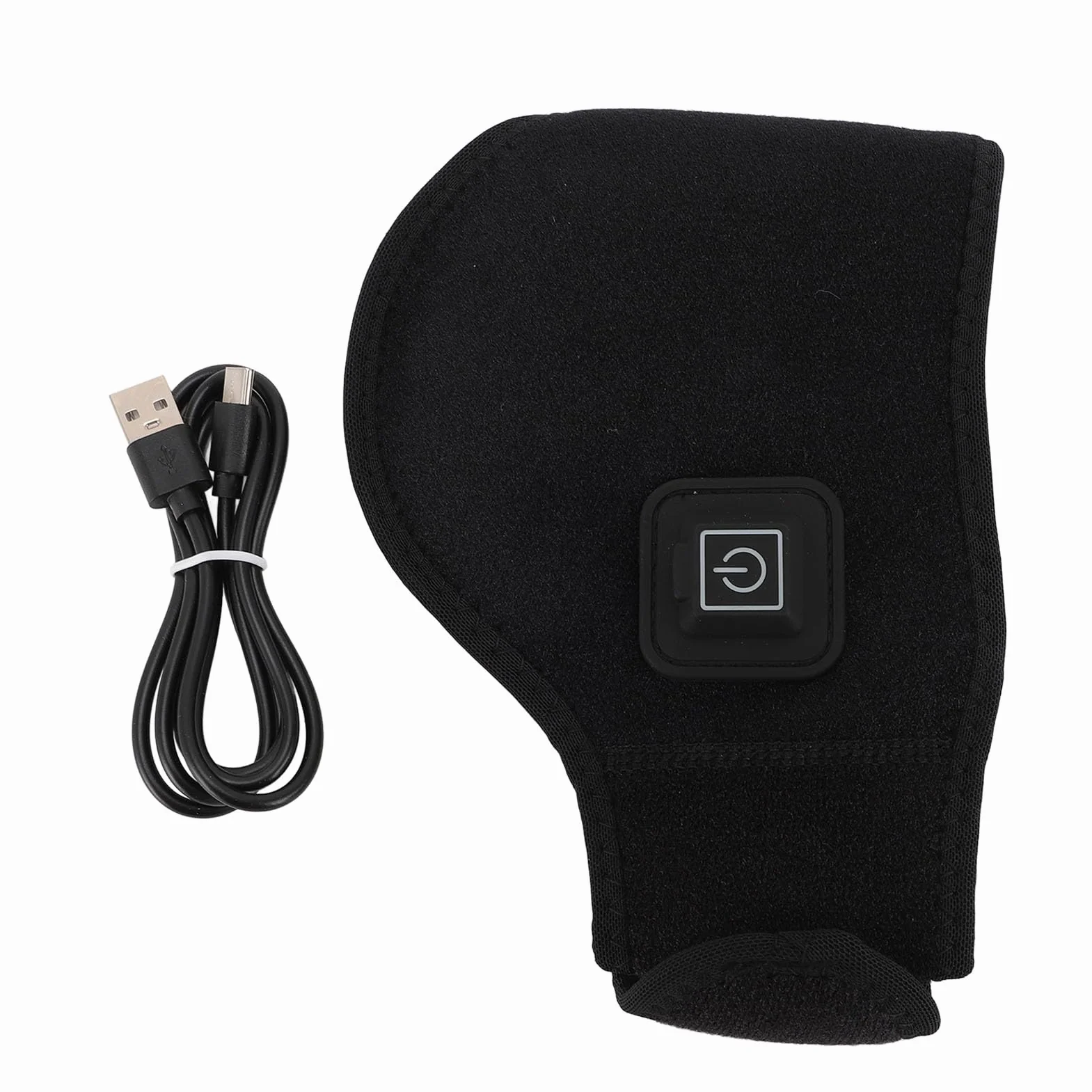 Almohadilla Térmica para Cuello USB, Cierre de Gancho y Bucle de Temperatura de 3 Niveles, Forro de Terciopelo Ajustable, Soporte para Cuello Calentado, Calentador de Cuello