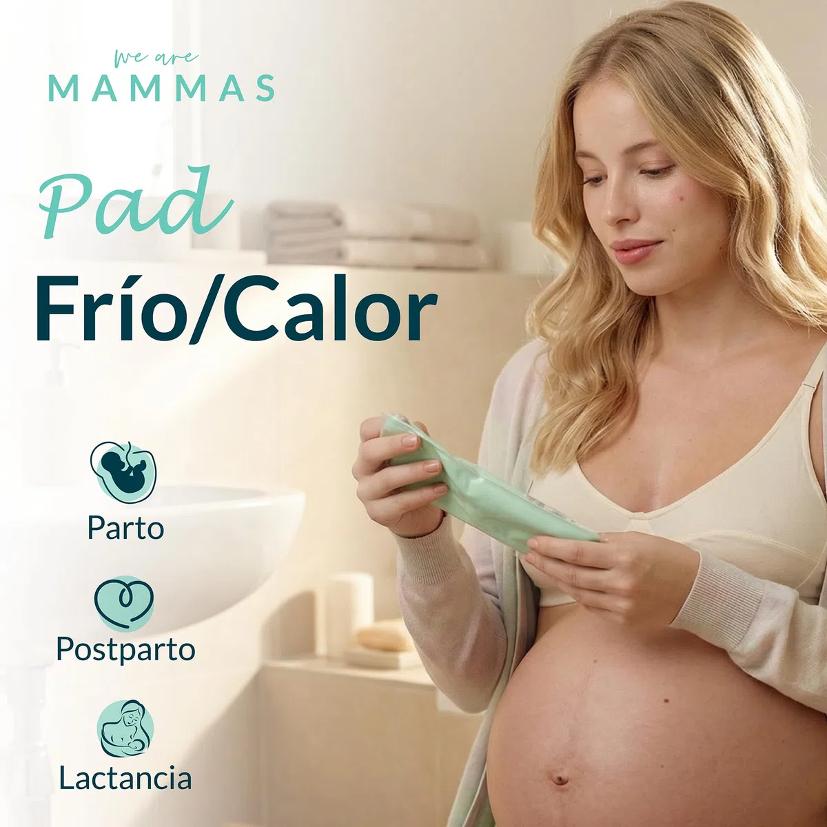 Compresa Frio Calor Postparto Arcilla Natural Terapia Intima Hemorroides Compresa Gel Reutilizable Fundas Algodon Terapia Postparto Alivio Zona Intima Postparto Lactancia