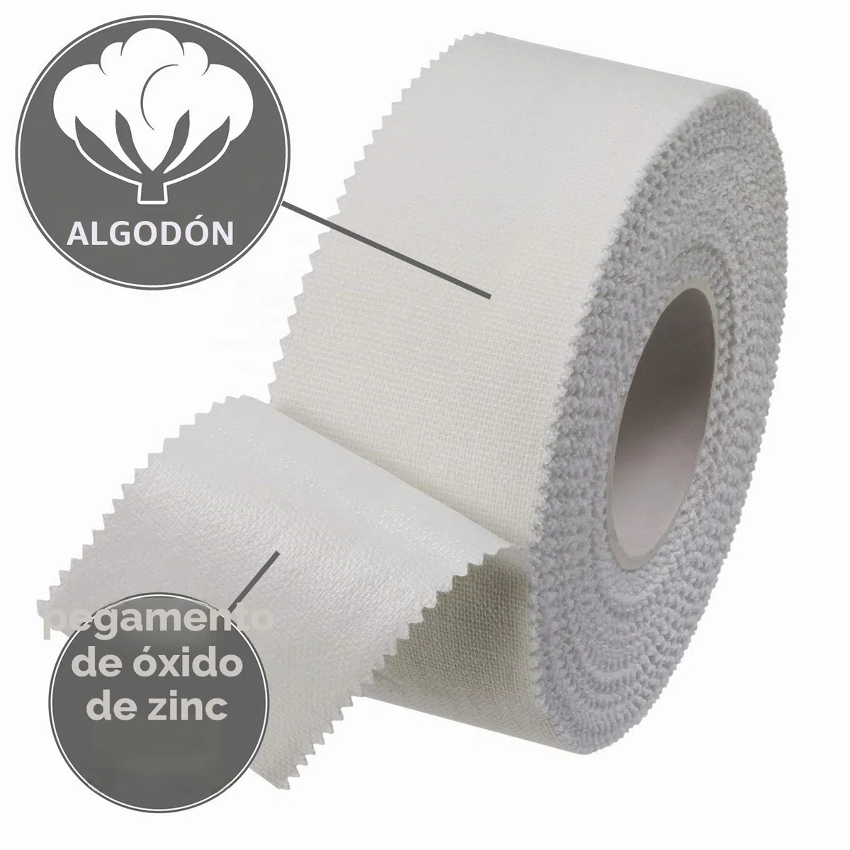 ALPIDEX 12 x Sport Tape 2.5 cm x 10 m Cinta Dedo Adhesiva Deportiva Borde Serrado 100% Algodón Balonmano Fútbol Voleibol Escalada