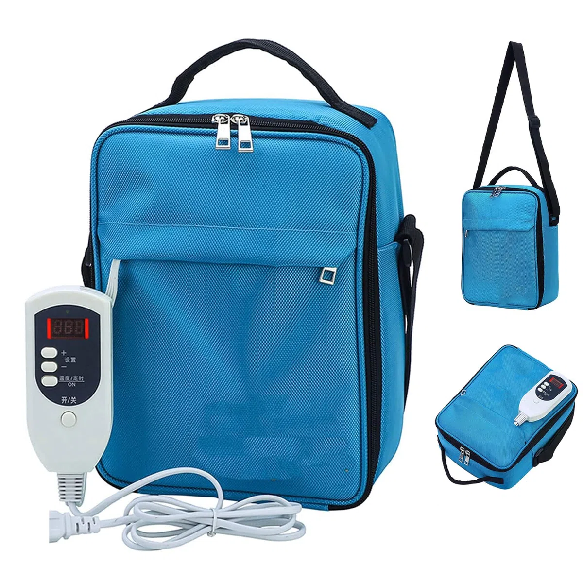 Bolsa de Calentamiento de Fluido de Diálisis Abdominal de 2L, Bolsa de Temperatura Constante de Fluido de Diálisis Peritoneal Para el Hogar, Paquete de Calentamiento de Fluido blue