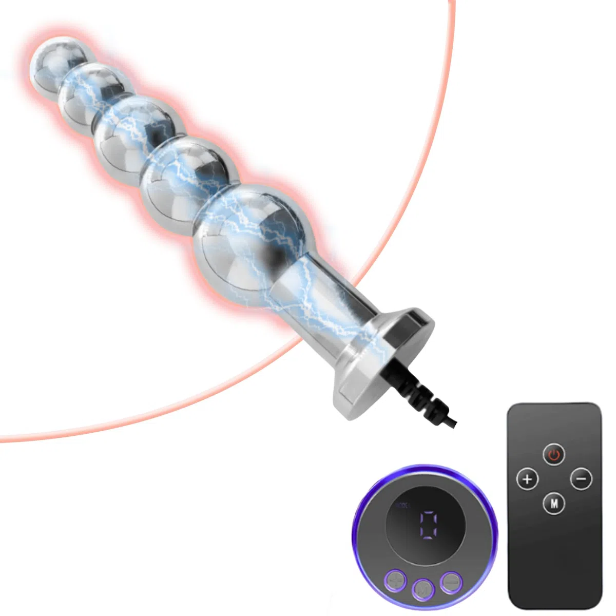 Electroestimulación Plug Anal ElectroShock Anal Dilatador Bdsms Sex Toys