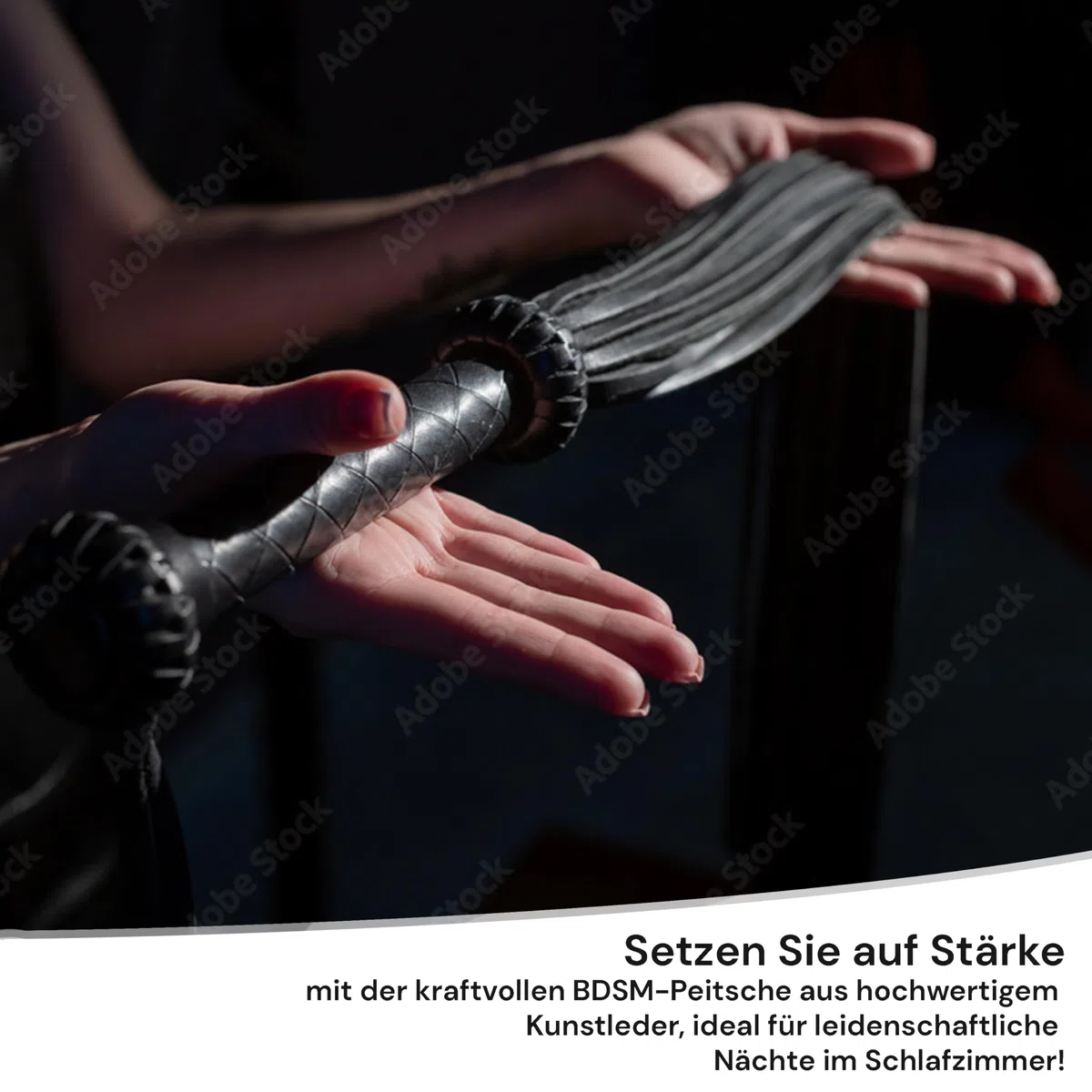 Fustas para sexo Juguetes eróticos para adultos: Fusta sex Bondage Látigo de sexo Bdsm Juguetes sexuales Sex extreme Whip Flogger Juguetes eróticos sexuales para parejas Latigo cuero Sexual B21-13