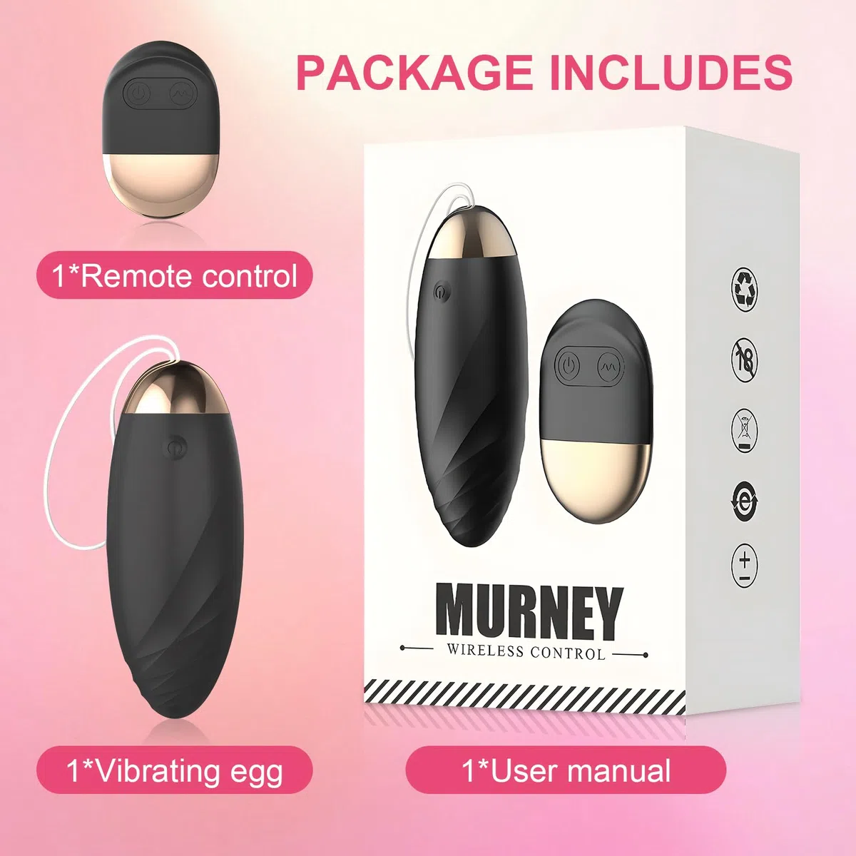 Vibrador Oziral con control remoto y 10 modos de vibración para el punto G y el clítoris. Un vibrador con control remoto para mujeres. Un juguete sexual para parejas y mujeres. Recargable. Negro