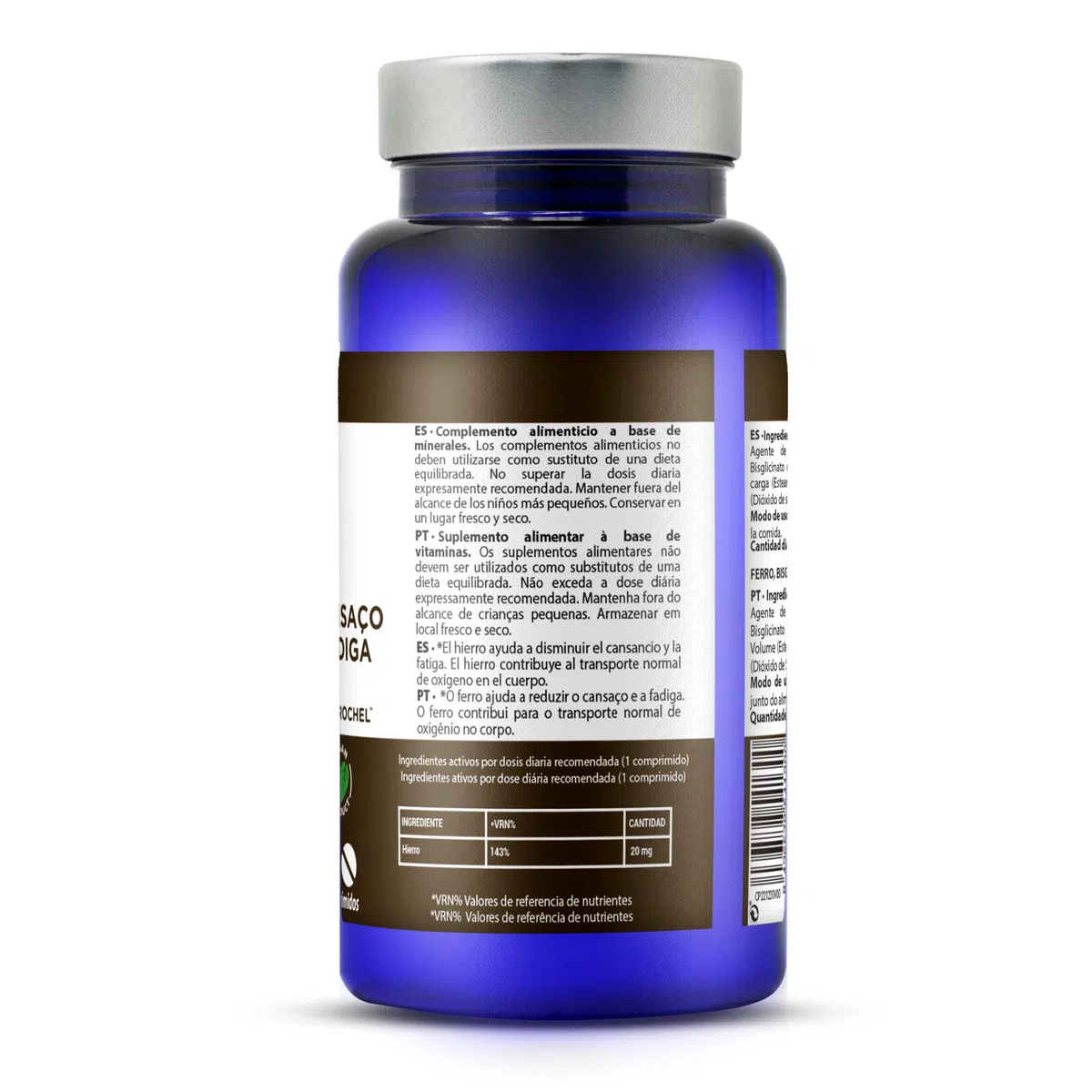 DRASANVI MINERAL BISGLICITANO DE HIERRO FERROCHEL - Mineral esencial relacionado con numerosas funciones - VEGANO - SIN GLUTEN - 90 comprimidos