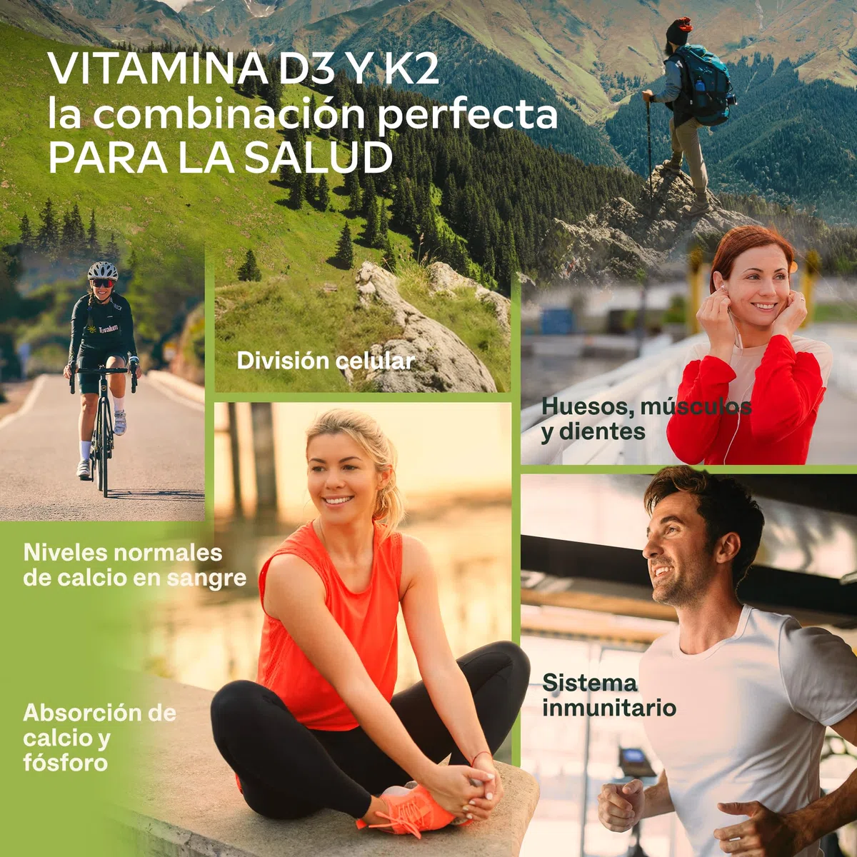 Vitamina D3 y K2 con Aceite de Oliva Virgen Extra para una Absorción Óptima (2.000 UI Vitamina D + 100 μg Vitamina K2 MK7) – 180 Cápsulas Concentradas de Vitamina D3 K2 sin OGM, Gluten o Lactosa
