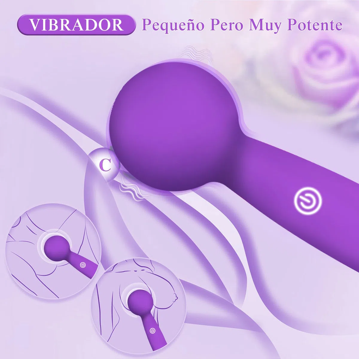 Vibradorador Mujer Juguetes Eróticos para Pareja Sexuales Vibrador Pequeño con 10 Modos Vibradores Consoladores.. para Mujer con Vibración Succionador Clítoris Juguetes Sexuales (Púrpura)
