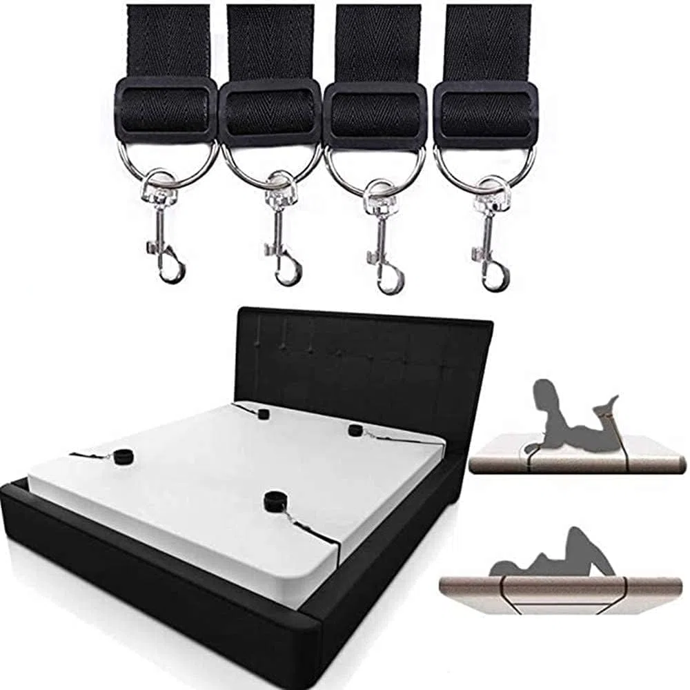 JSUOEO Montaje de Cama B-D-S-M Una Cuerda de Seguridad con una Postura Flexible Fija
