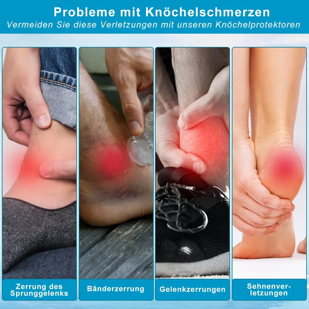 gctrler Tobillera para Esguince la derecha izquierda, tobillera ajustable con pomo para esguinces de tobillo, tendinitis, espolones calcáneos, fascitis plantar, tendinitis de Aquiles