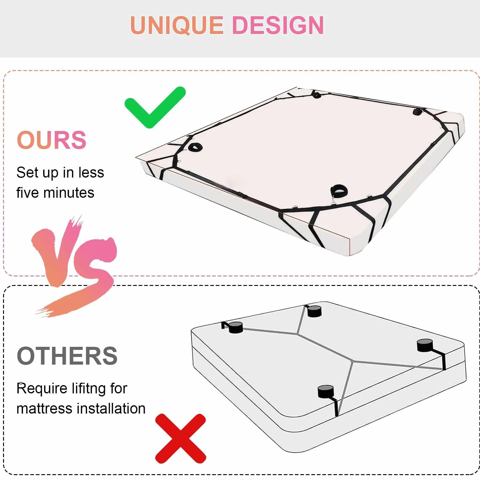 Qoosea SM Bondage Kit, Restraints Kits para Cama, Erótico Set Juguetes Sexuales para Parejas, BDSM Restraints Kits Erótico con Esposas Máscara de Ojos para Principiantes y Experimentados
