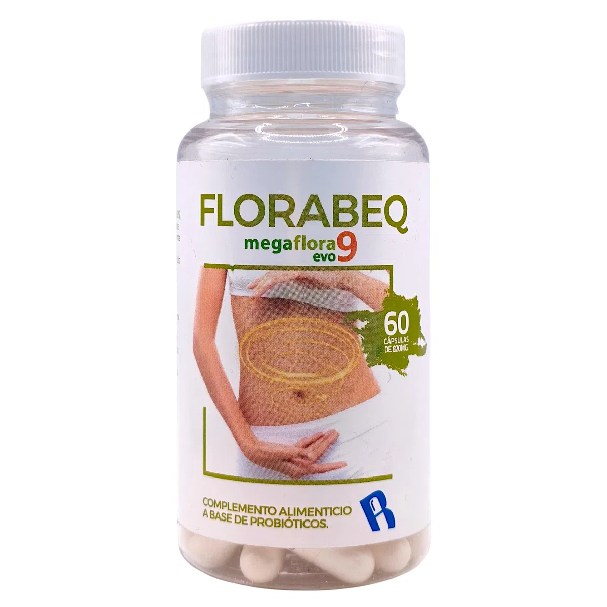 Bequisa Florabeq Simbiótico 60 Cápsulas - Mezcla Avanzada de Probióticos y Prebióticos - Equilibrio de la Flora Intestinal, Digestión Ligera y Defensas - Alivio de Gases e Hinchazón