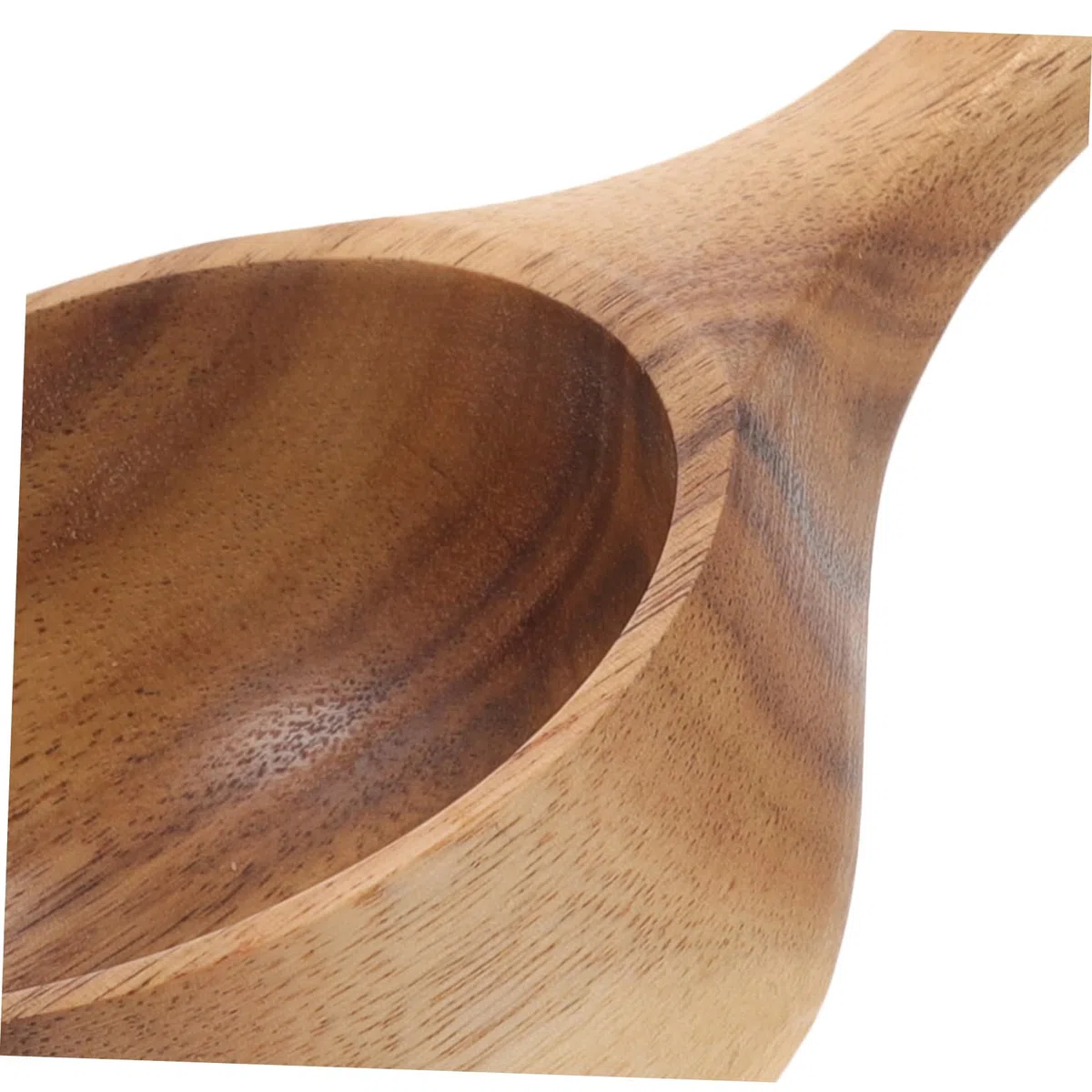 Zerodeko Cucharón de Madera Marrón para Baño y Sauna, Cucharón Labor-Saving y Conveniente Diseño Único y Artesanía Jardín y Restaurante