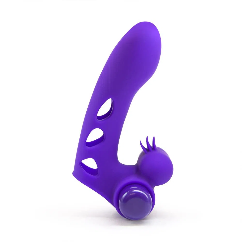 EdenFantasys Power Finger - Silicone Finger Vibe with clit Stimulator