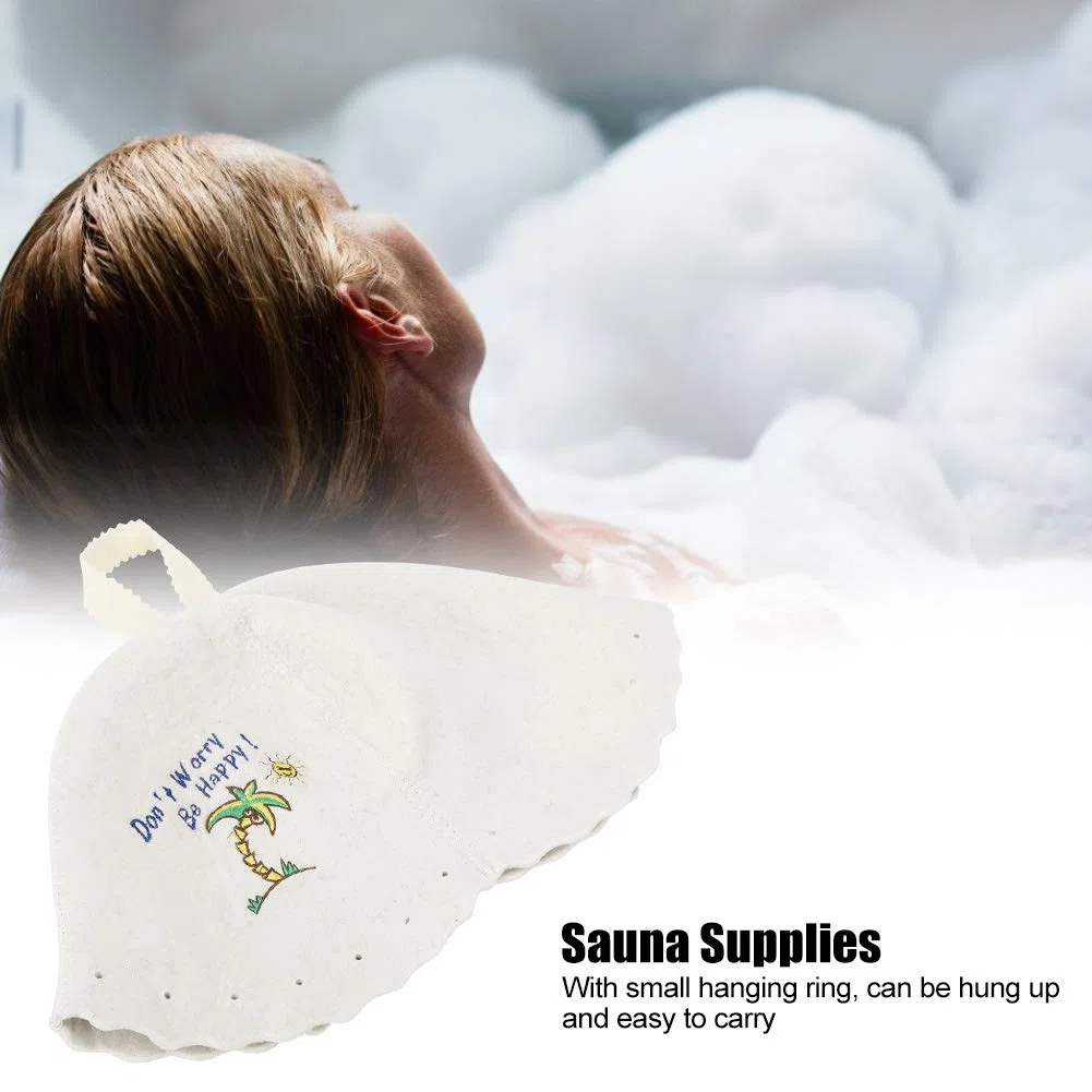 Gorro de Sauna Lana, Gorro de Sauna Gorro de Banya Ruso finlandés para Hombres Mujeres Sombrero de Fieltro Accesorios de Sauna