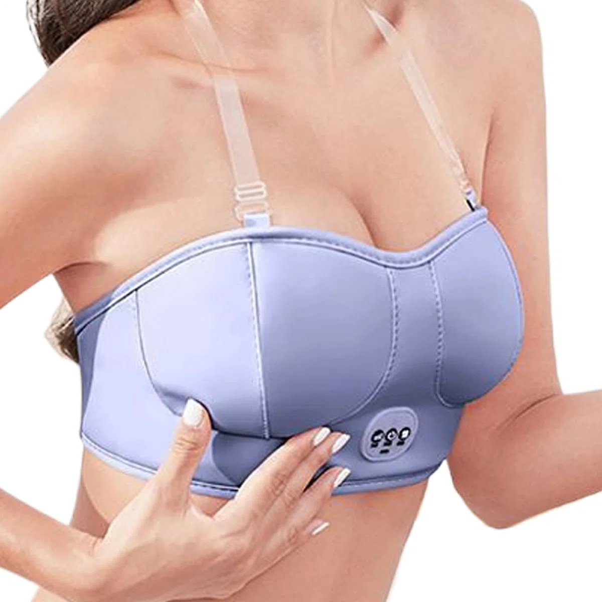Massorero de senos: relajación cómoda sin alterar la agrandamiento del pecho | Tecnología de termostato avanzado Breeast Massage Bra | Sujetador portátil Cheest Massaager para un efectivo