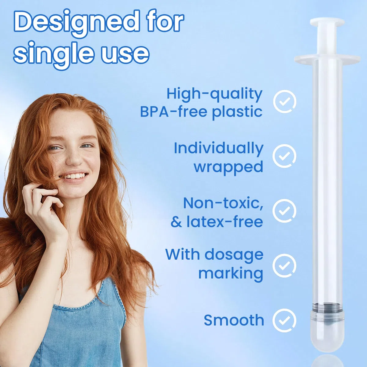 Aplicadores de crema vaginal estéril EDWERD Med - Aplicador de plástico envuelto individualmente para ungüentos, geles y cremas, con marcas de dosificación, desechable, paquete de 30 (5g)