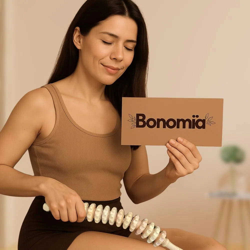 Rodillo Curvo Maderoterapia Corporal, Masajeador Anticelulítico Reductor, Rodillo Masaje Muscular para Piernas, Glúteos y todo el cuerpo. Se incluye Guía de uso.