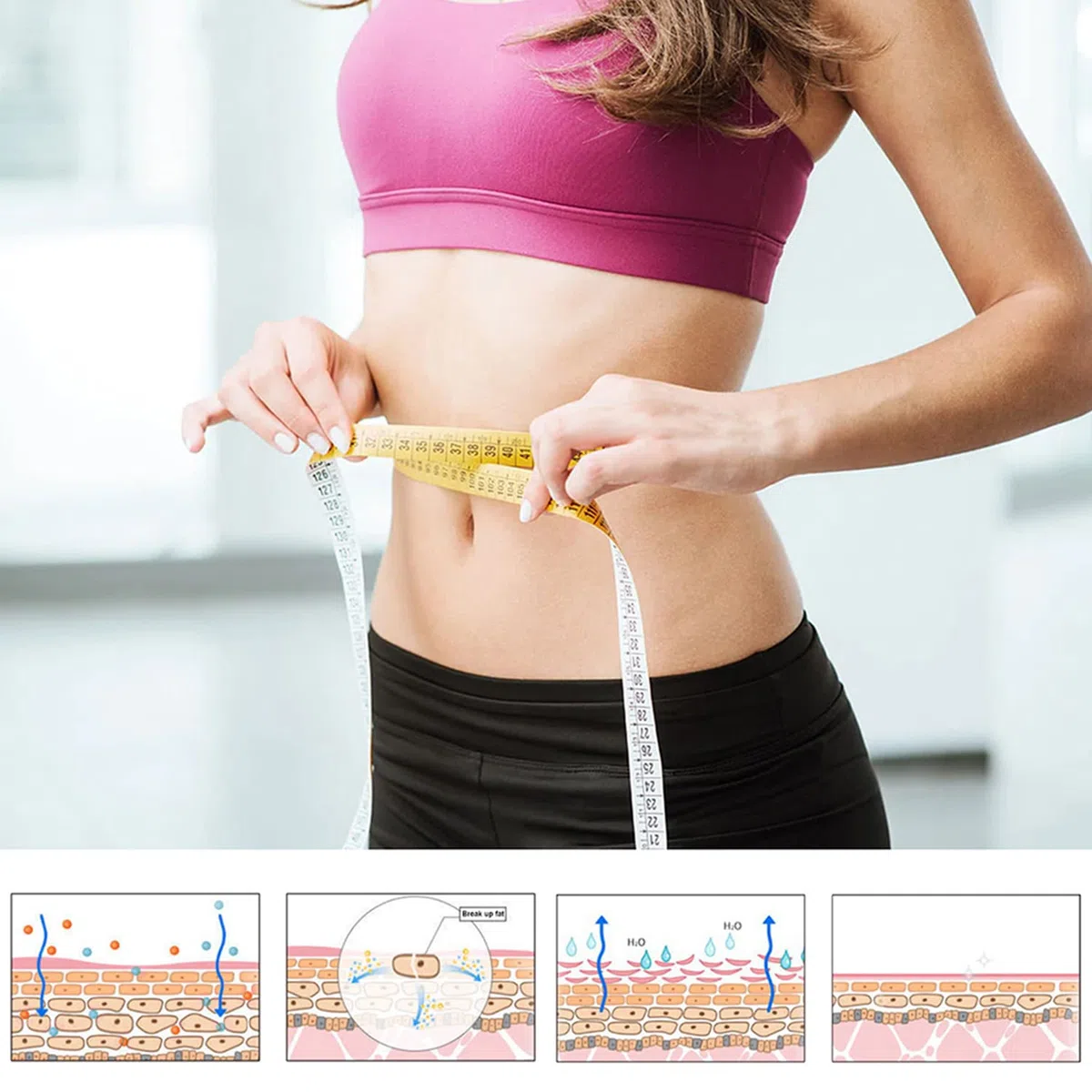 Berberine Patch Parche Adelgazador 10 en 1, Ingredientes Naturales, Cuidado de la Piel, Invisible Debajo de la Ropa, 2 Cajas