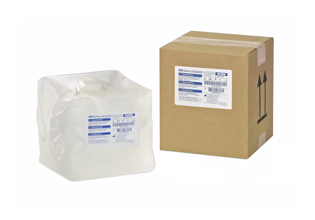 Dahlhausen Gel de Ultrasonidos Transparente 5L – Cubitainer Profesional – Uso Médico y Fisioterapia