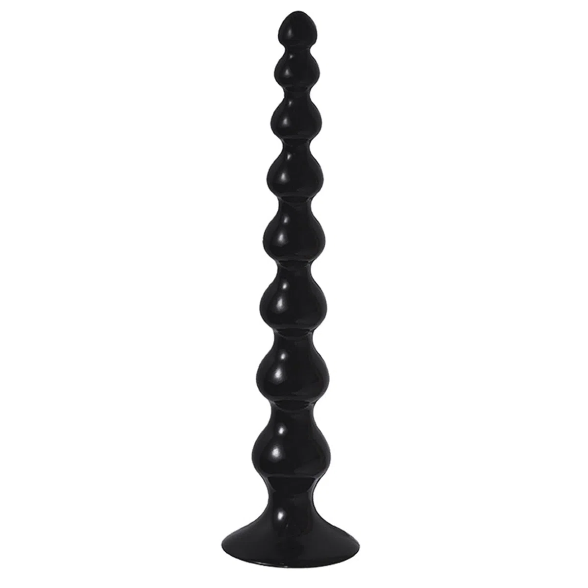 BDSMJOY Extra largo Plug Anal con 8 Bolas,dilatador anal juguetes sexuales,Anal Masaje Prostático,Adecuado Juguetes Sexuales para Hombre Mujer Pareja (Negro, L)