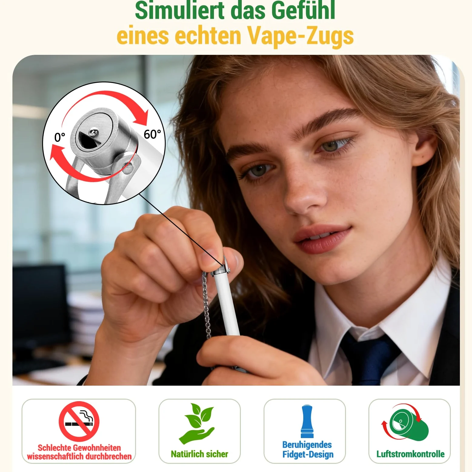 Collar de Respiración Resistencia Ajustable, Ayuda de Filtrado con Aromaterapia Reutilizable, Almohadillas núcleo de algodón de Sabor de Frutas, Perfecto para Relajación Diaria