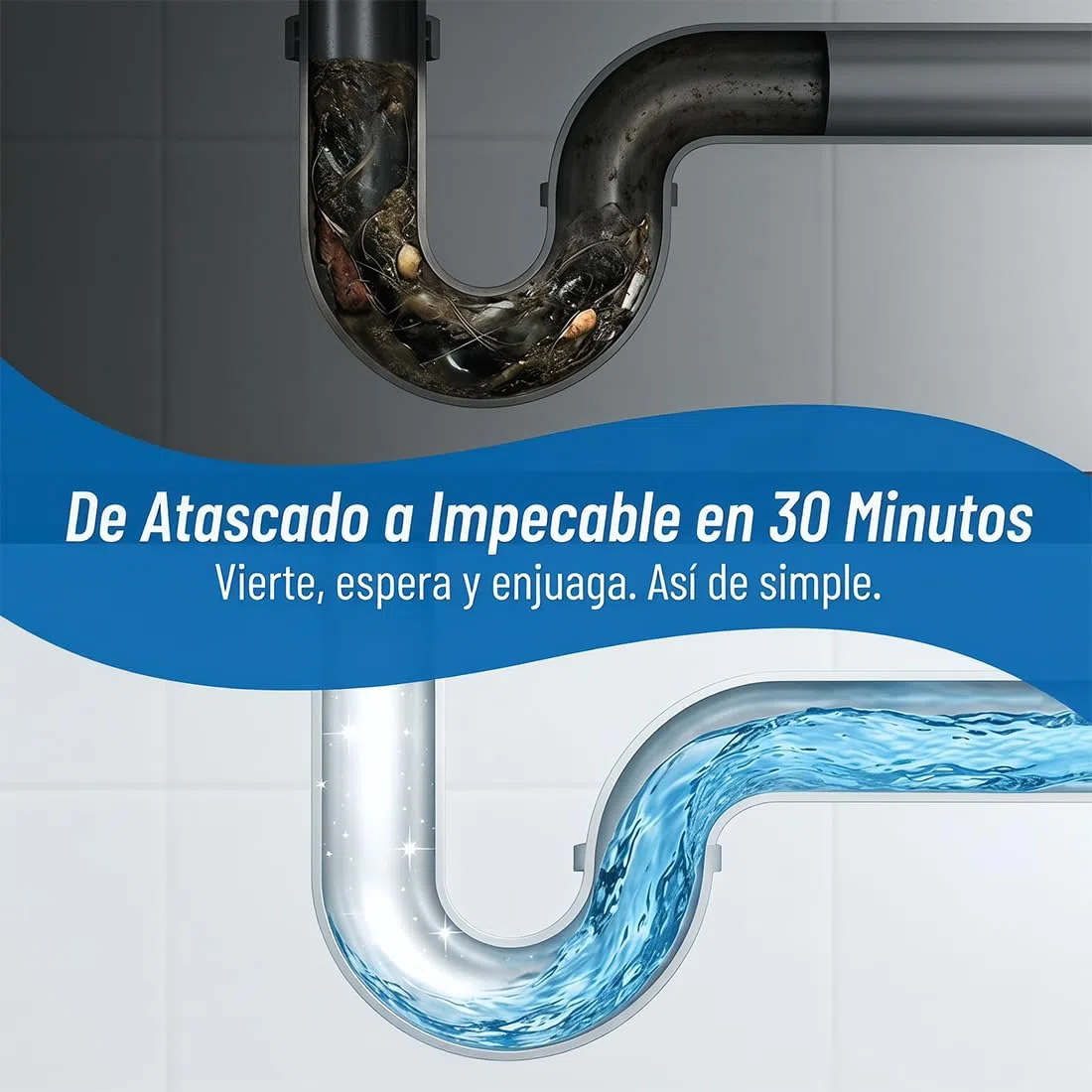 Drainelix Limpiador Desague, 2026 Potente Drainelix Limpiador De Desague, Drainelix Espuma, Drainelix Desatascador, Para Fregaderos, Duchas, Inodoros Y Tuberías (2 Botella(220g))